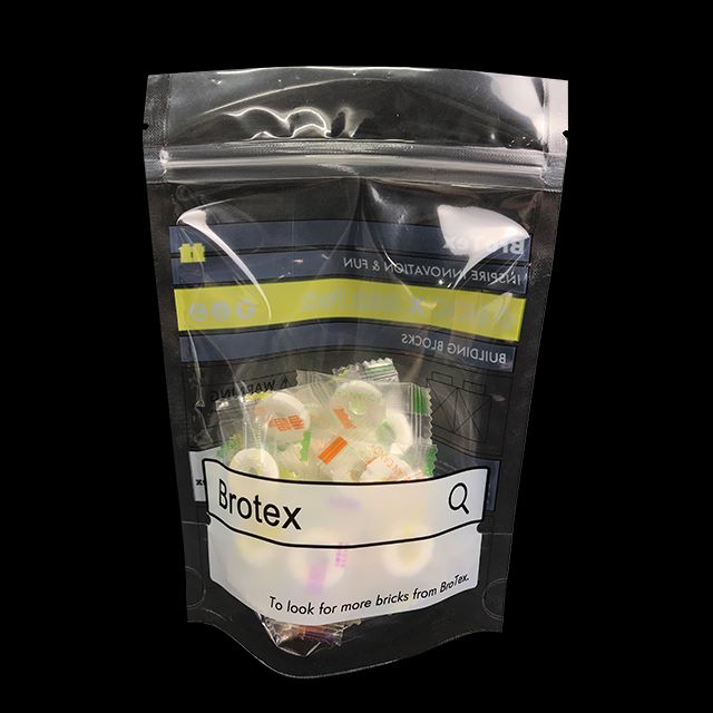 Logotipo personalizado de bolsa de envasado de alimentos transparente