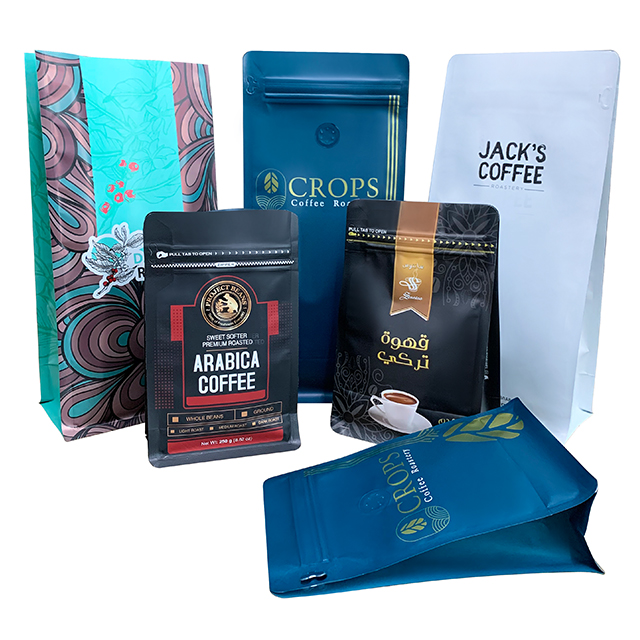 Bolsa de envasado de café impresa personalizada (5)
