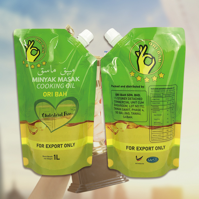 2-stand up pouch for oil packaging bag