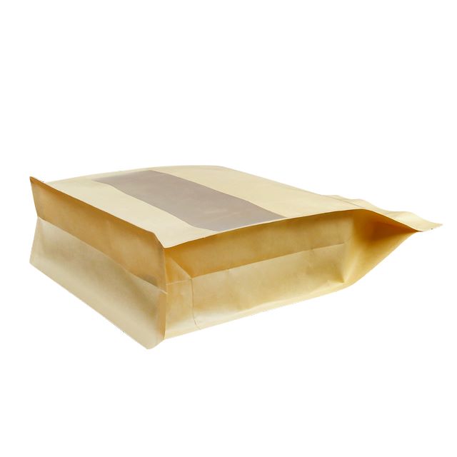 Kraft paper flat bottom pouch-05
