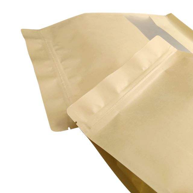Kraft paper flat bottom pouch-06